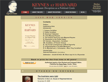 Tablet Screenshot of keynesatharvard.org